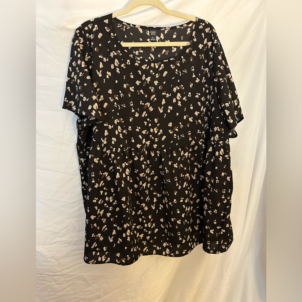 Shein leopard print blouse